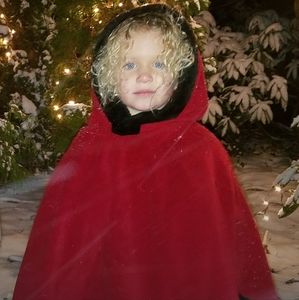 Little girls shawl and muff